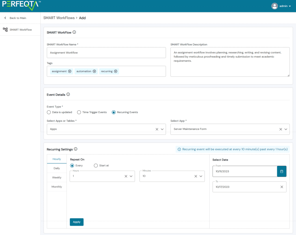 Smart Workflow